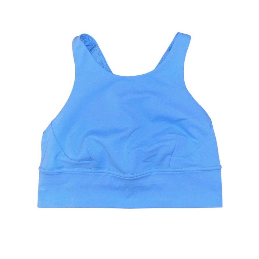 Lululemon Wunder Train Longline Bra, Blue Nile, Sz. 8 - Picture 3 of 7